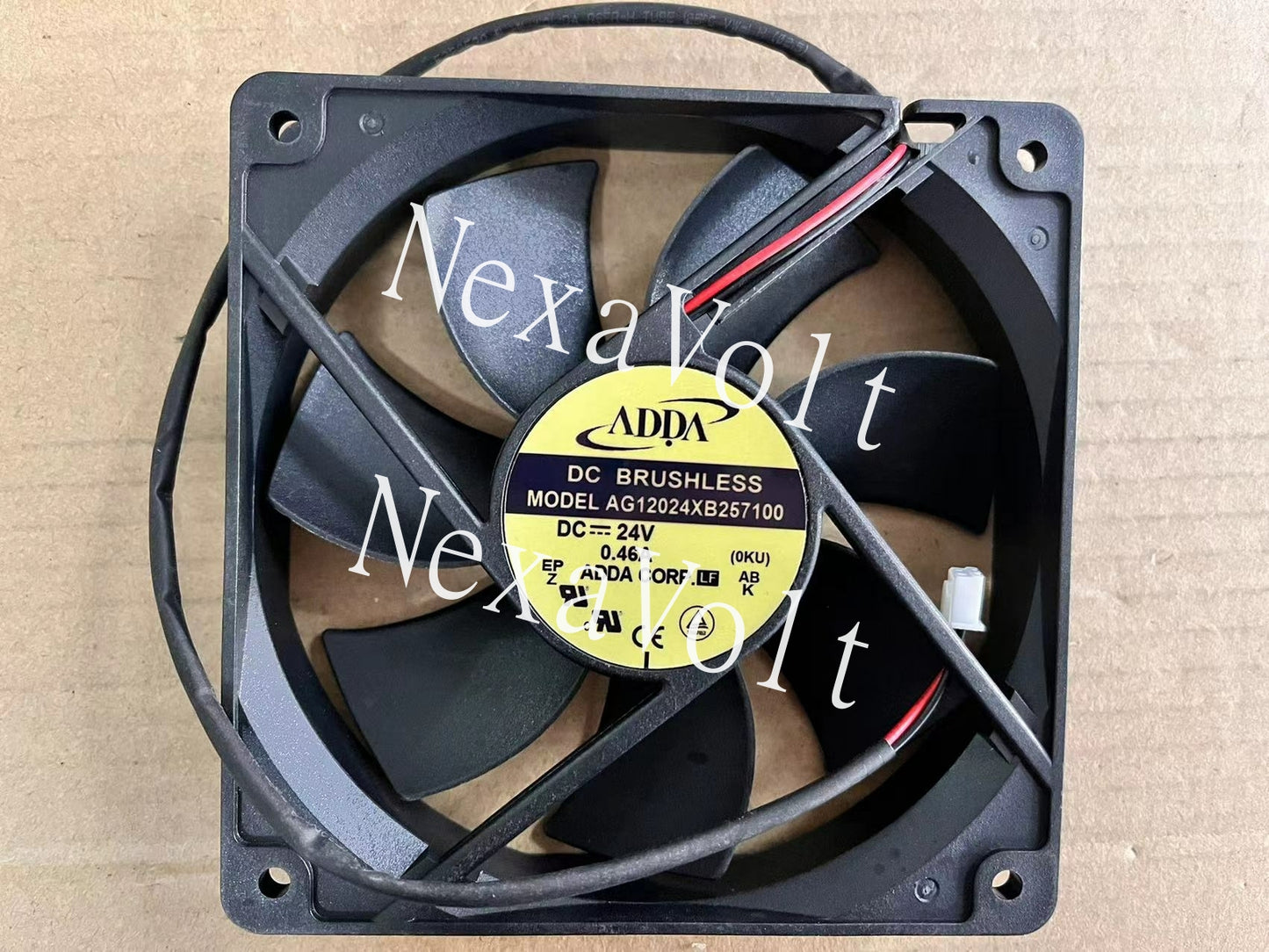 ADDA fan AG12024XB257100 24V 0.46A 120*120*25mm 2pin