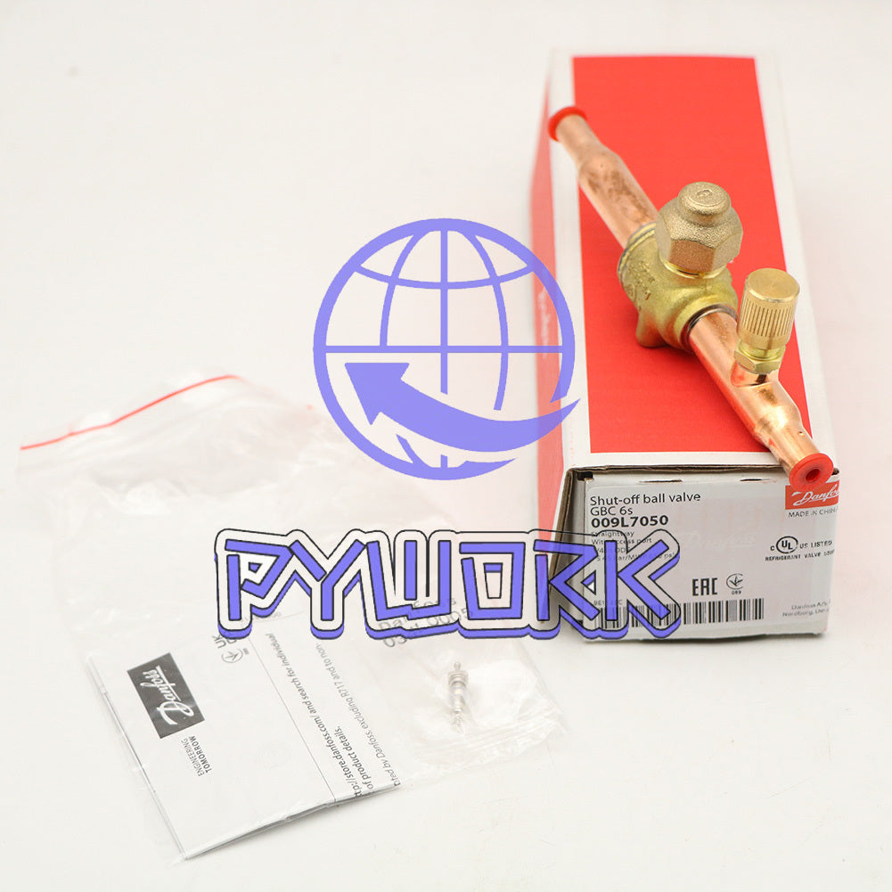 Danfoss 009L7050 1/4in Shut Off Ball Valve ODF GBC 6s Multiple Refrigerant MWP 6