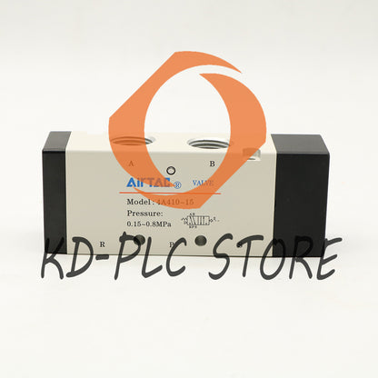 5 Way 2 Position 1/2" Pneumatic Valve 4A410-15 Single Air Piloted for AirTAC