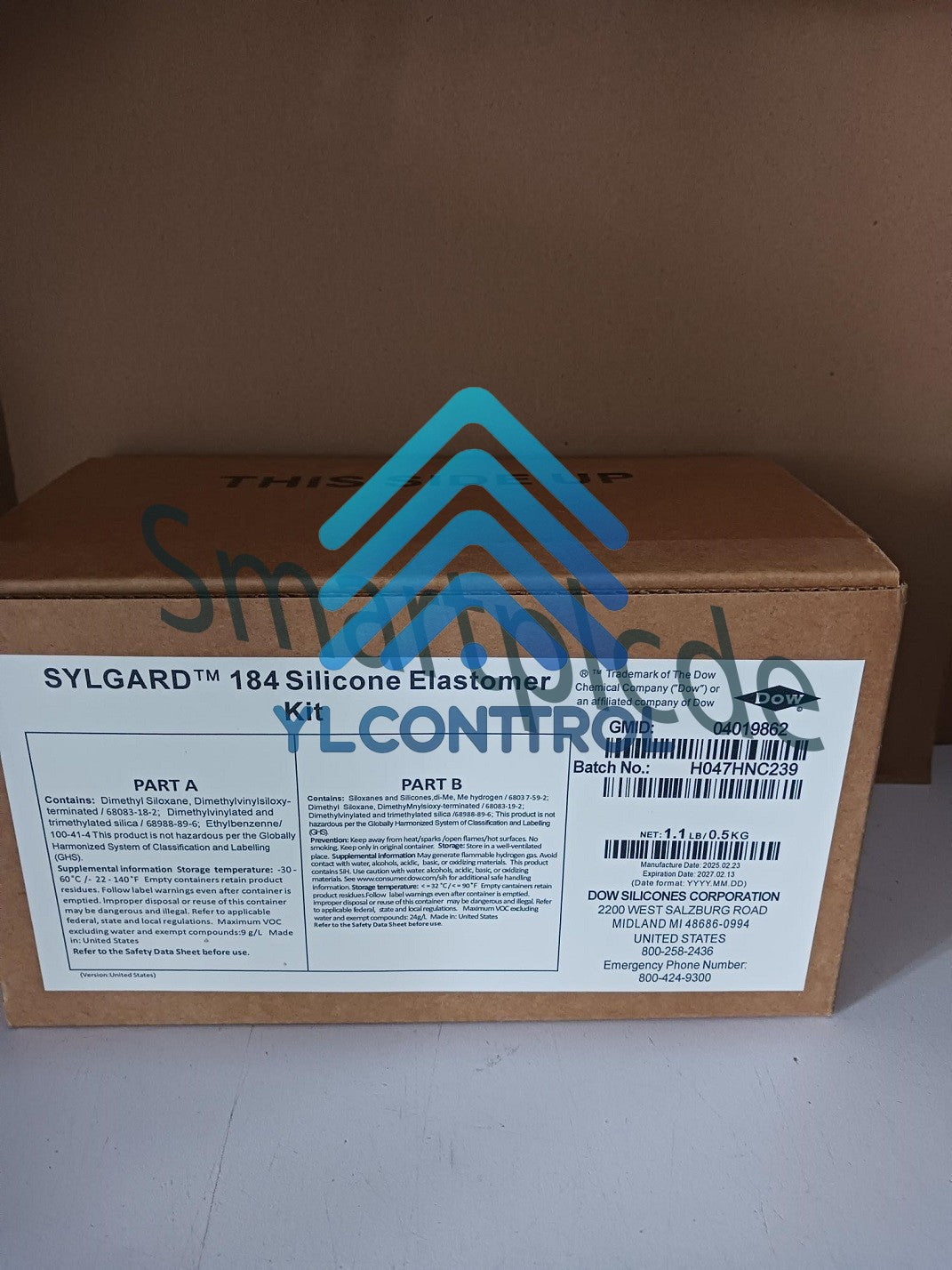 DOW Sylgard 184 Silicone Elastomer Kit A & B 1.1LB/0.5kg free ship