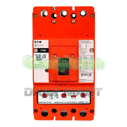 EATON E2KM3400MGW Mining Circuit Breaker 3P 400A
