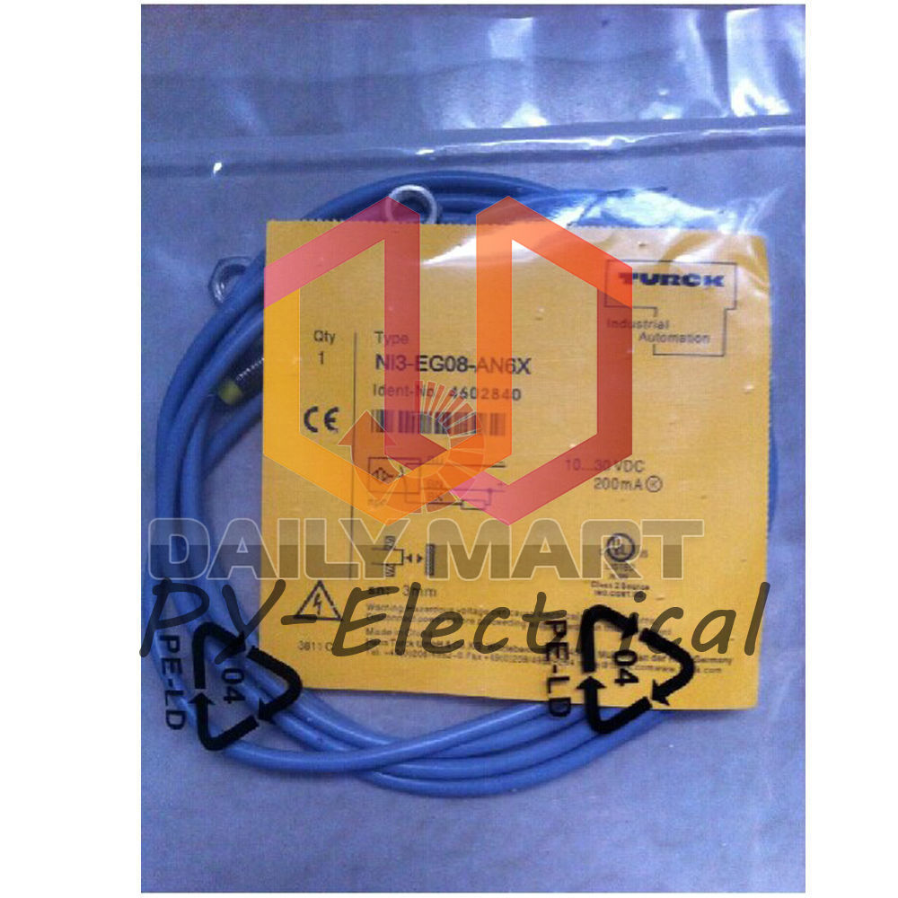 TURCK NI3-EG08-AN6X Threaded Nonembeddable Inductive Proximity Sensor Switch