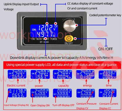 Adjustable Regulated Power Supply DC Buck Boost Converter 5A Power Module