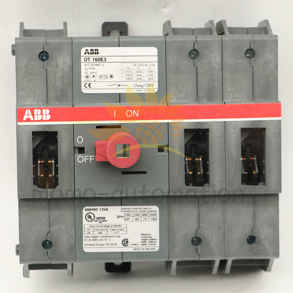 ABB OT160E3 Rotary Disconnect Switch 1PCS