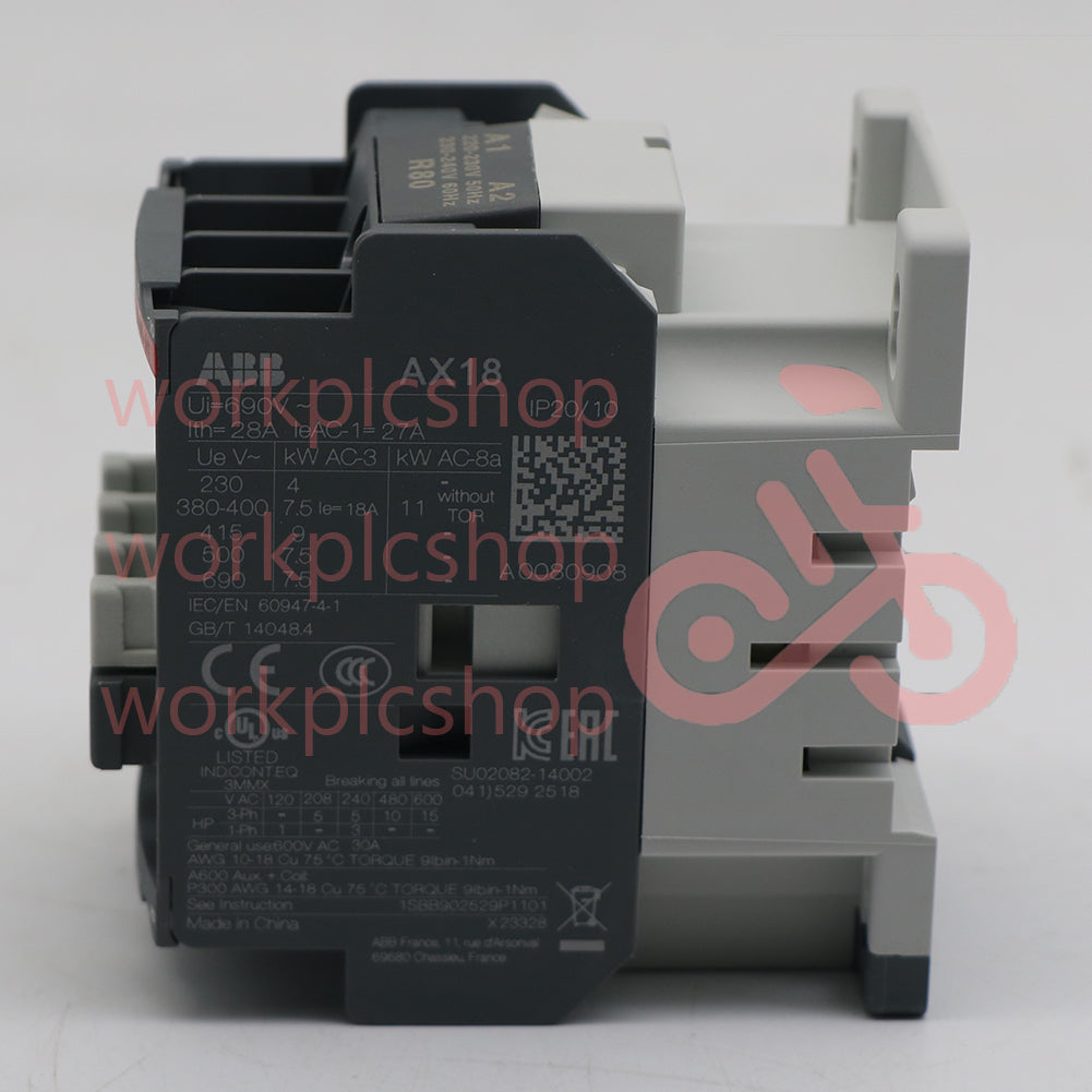 1PCS ABB AX18-30-10-80 Contactor 220-230V50Hz/230-240V60Hz 1SBL921074R8010