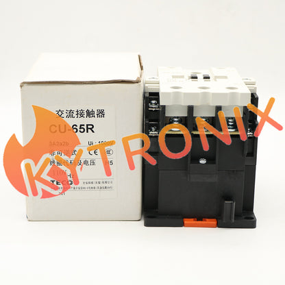 1Pcs TECO CU-65R 3A2a2b Magnetic Contactor 100 Amp 3 Phase 110V Coil 3A2a2b