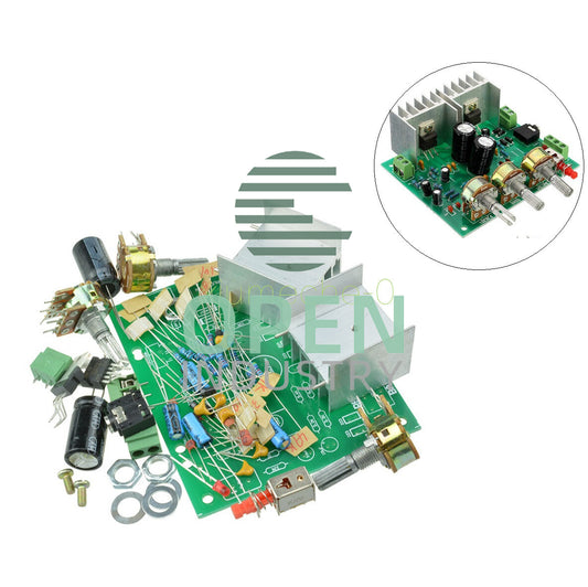 AC 12V Two 2.0-Channel 15W +15W TDA2030A hifi Stereo Amplifier AMP Board Kit