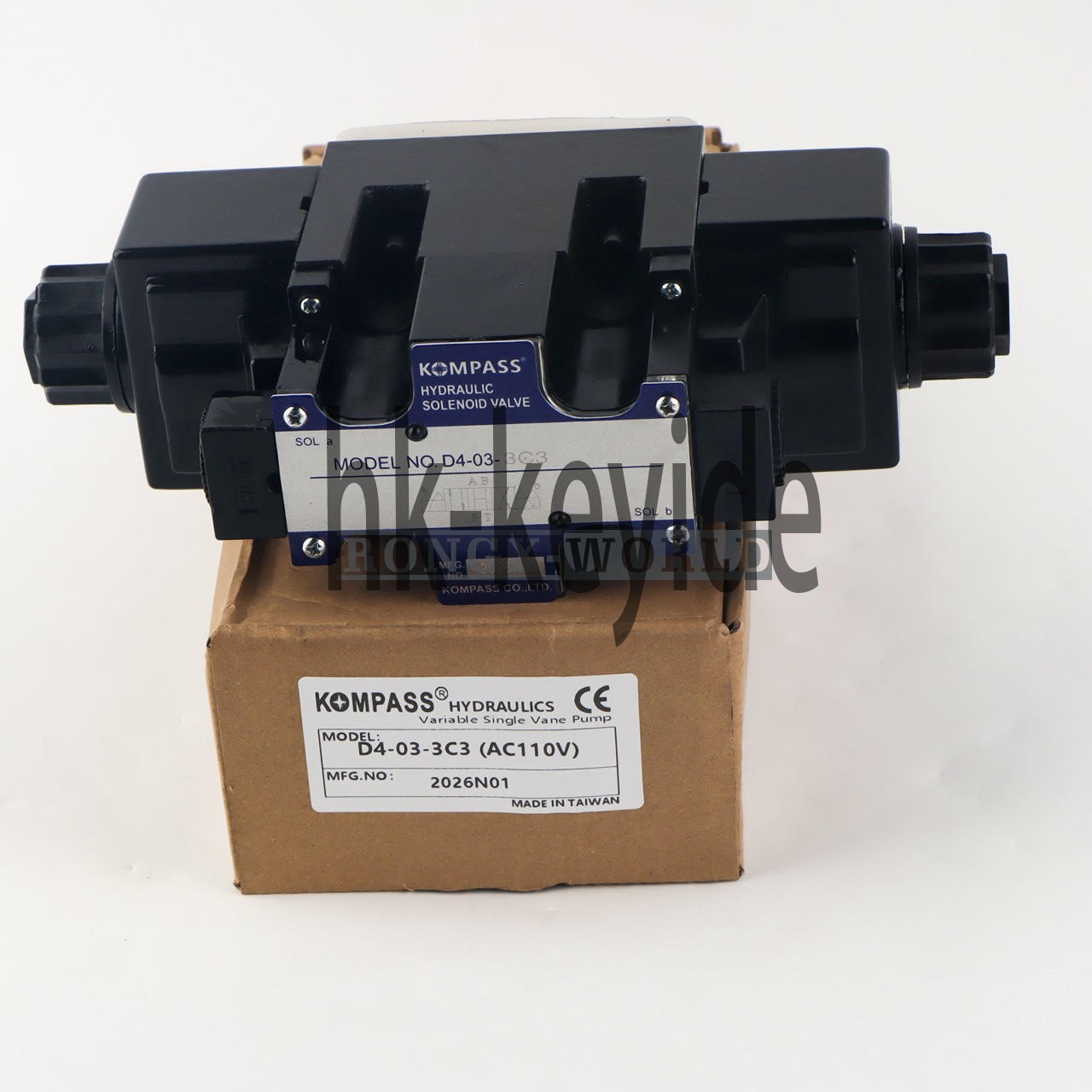1pcs KOMPASS Solenoid Valve D4-03-3C3 110V～