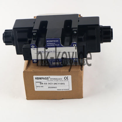 1pcs KOMPASS Solenoid Valve D4-03-3C3 110V～