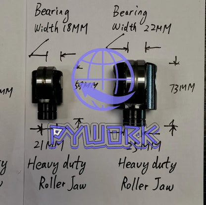3PCS FOR 25MM Diameter Heavy Duty Metal Working Lathe Steady Rest Roller Jaws~