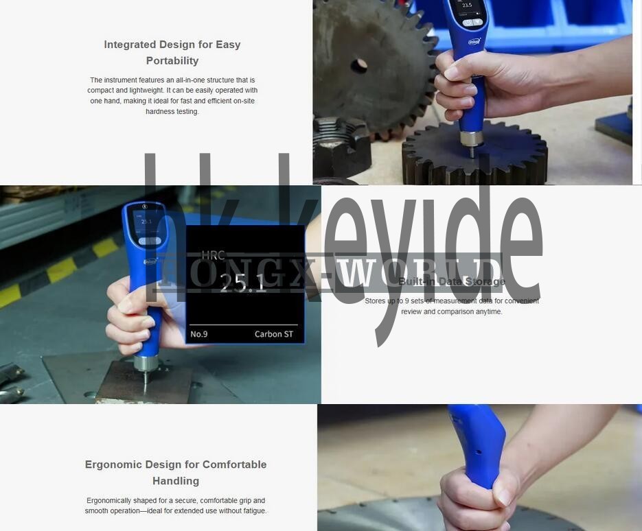 1PCS Linshang LS256 Ultrasonic Hardness Tester with Probe Fixture Stand～