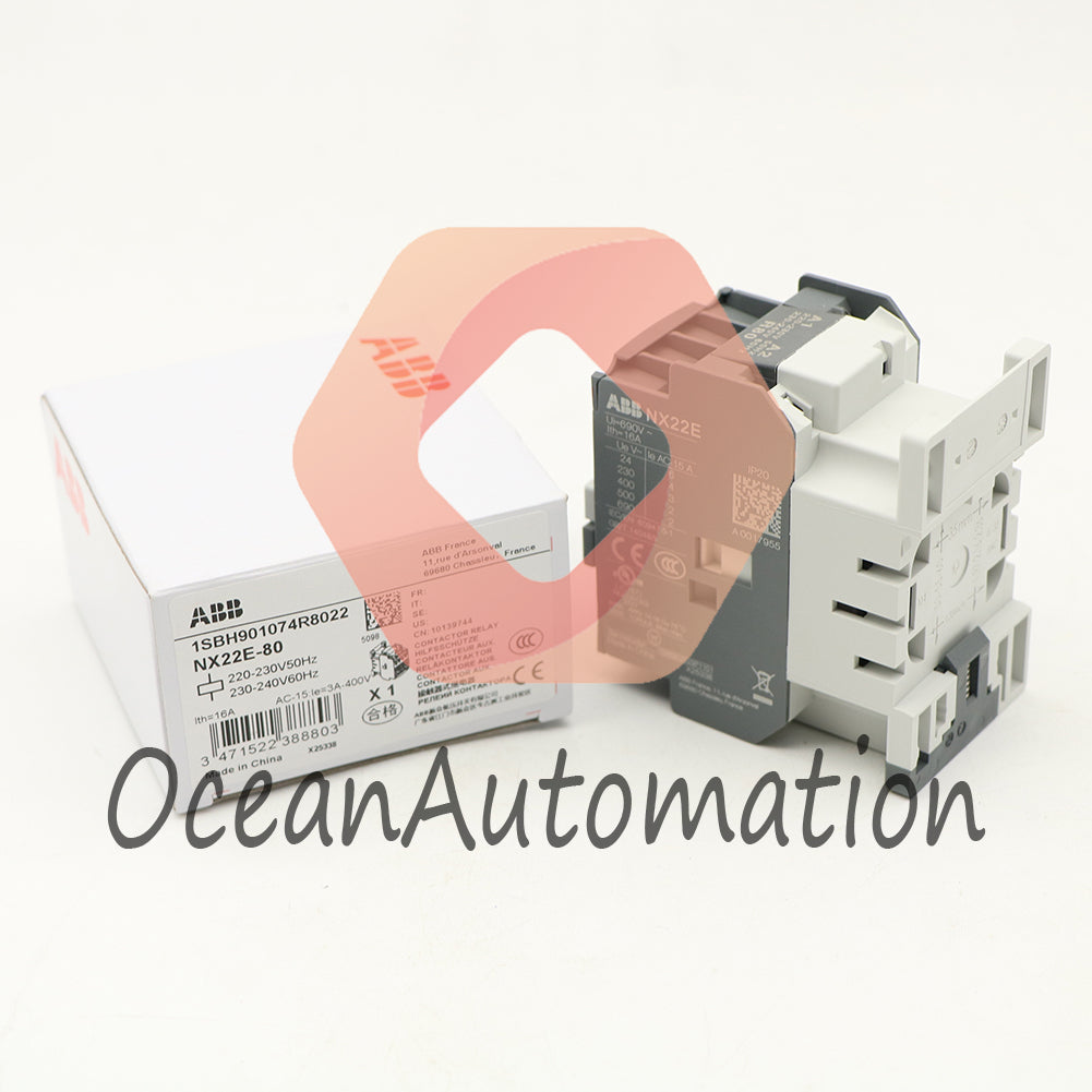 ABB NX22E-80 Contactor relay 220-230V50Hz/230-240V60Hz 1SBH901074R8022 1PCS