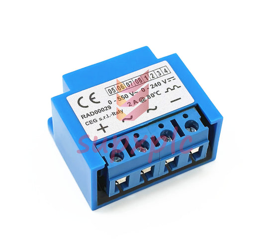 Italy CEG s.r.l.-Italy RAD00029 0-550V~ 0-240V- 2A@80℃ motor brake rectifier