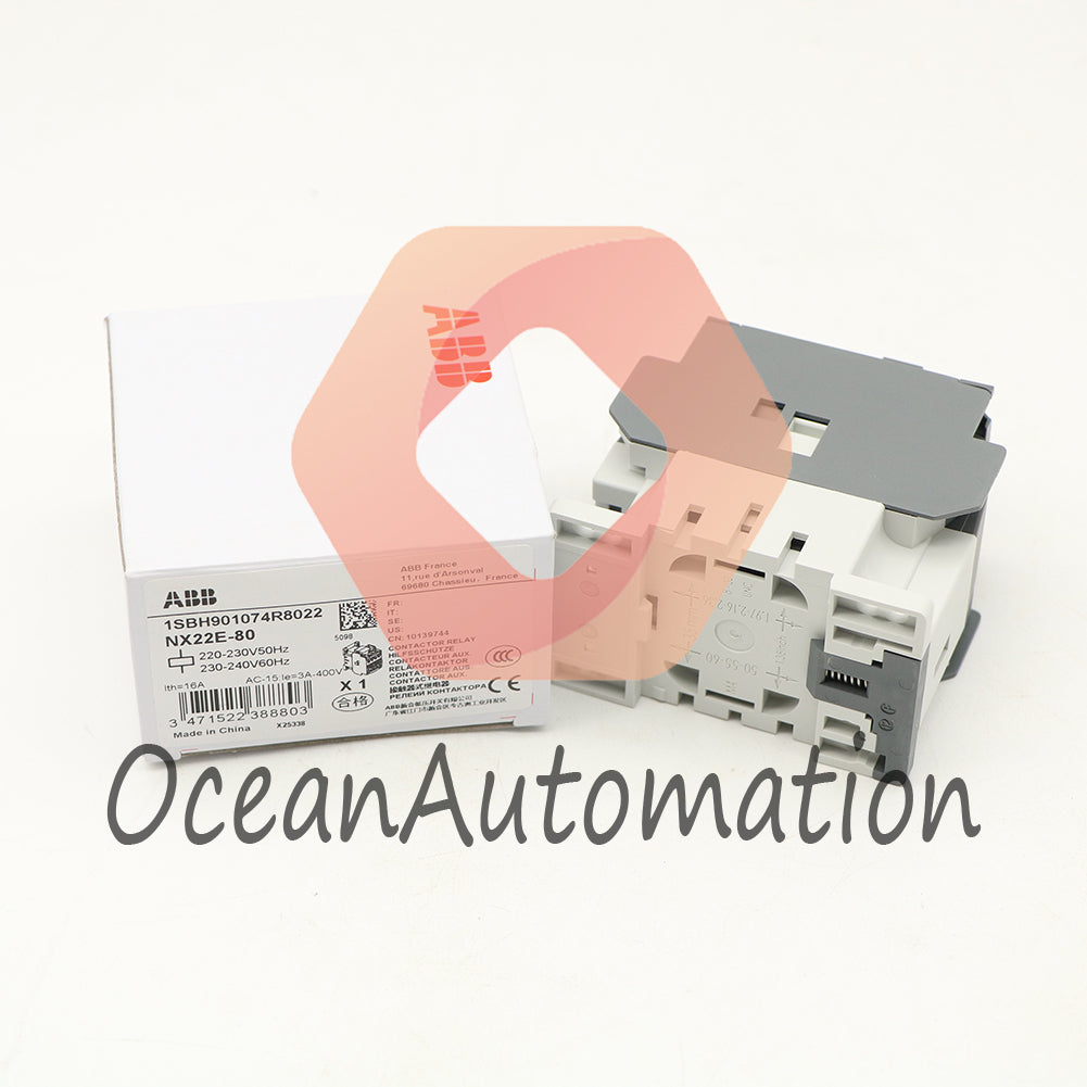 ABB NX22E-80 Contactor relay 220-230V50Hz/230-240V60Hz 1SBH901074R8022 1PCS