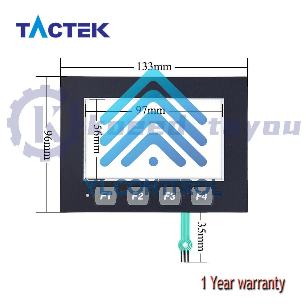 2711R-T4T Touch Screen Panel Glass Digitizer for 2711R-T4T with Membrane Keypad
