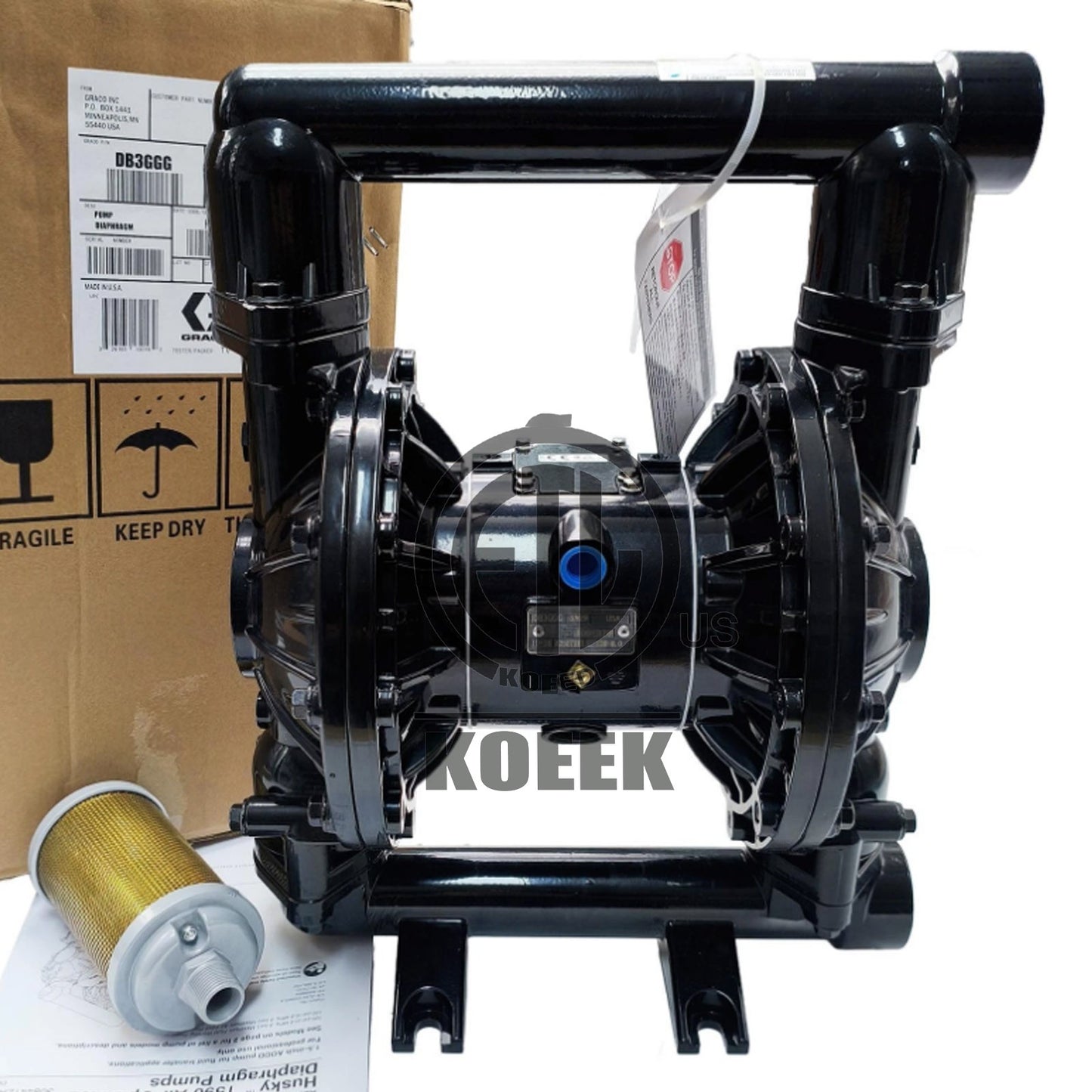 Dbl Diaphragm Pump for Graco DB3GGG Husky 1590 #ko