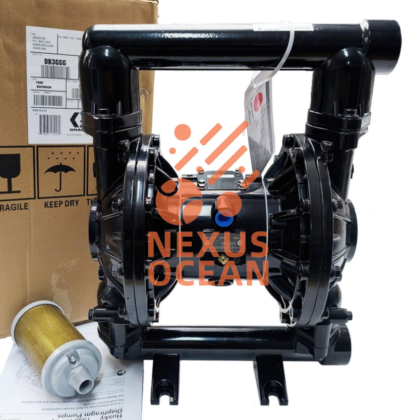 Dbl Diaphragm Pump for Graco DB3GGG Husky 1590