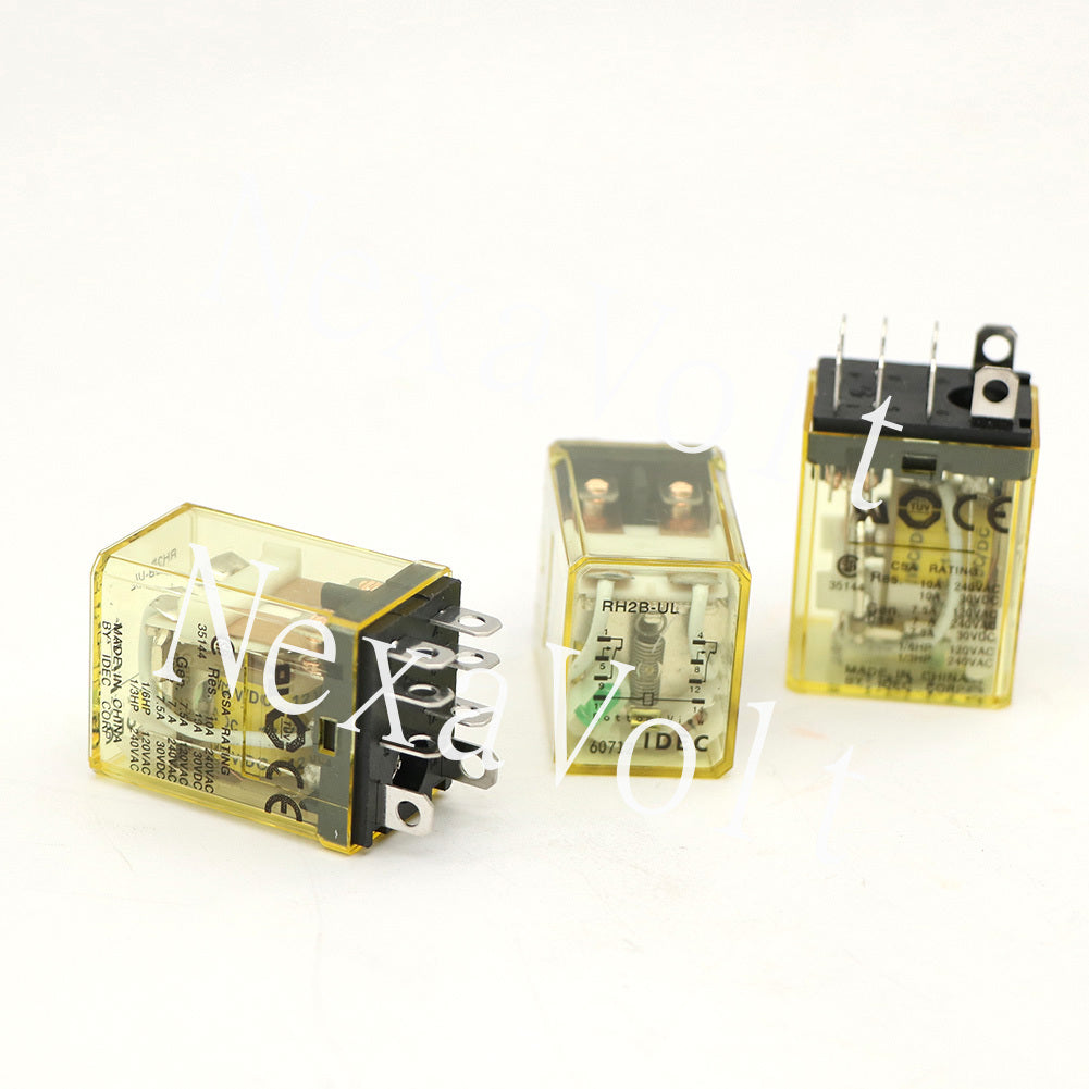 10PCS DC12V RH2B-UL Power Relay IDEC