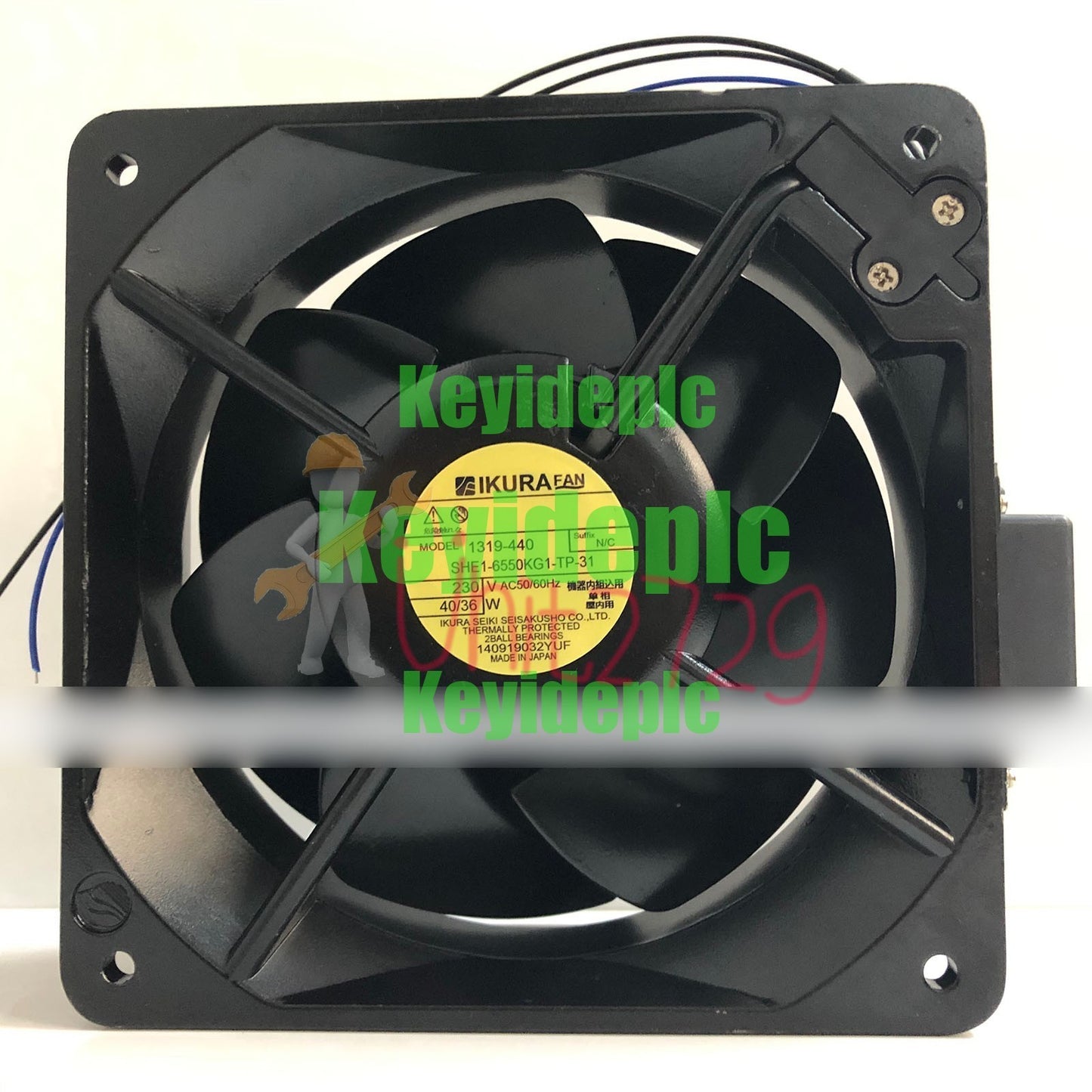 IKURA 1319-440 SHE1-6550KG1-TP-31 high temperature fan with sensor #un