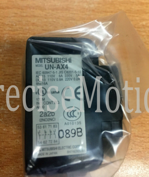 UN-AX4 UNAX4 1PC Mitsubishi Auxilary Contact Block free shipping