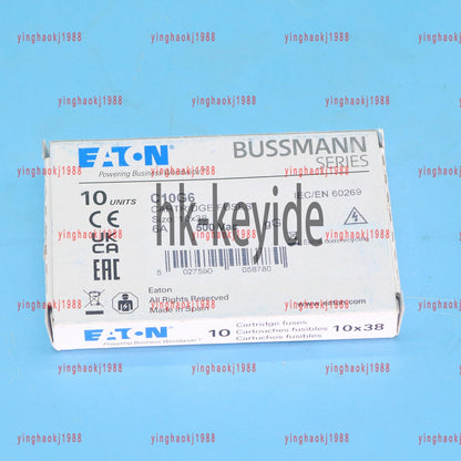 10pc eaton Bussmann C10G6 (6Amp) 6A 500Vac Cartridge Fuse 10x38mm