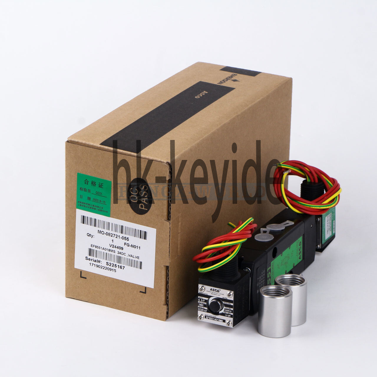 ONE ASCO EF8551A018MS 24VDC Solenoid Valve