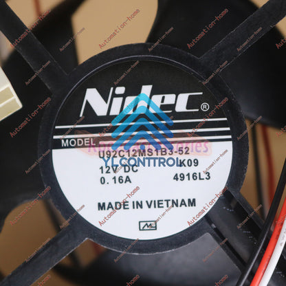 Nidec U92C12MS1B3-52 12V 0.16A fan For Samsung Refrigerator Fan