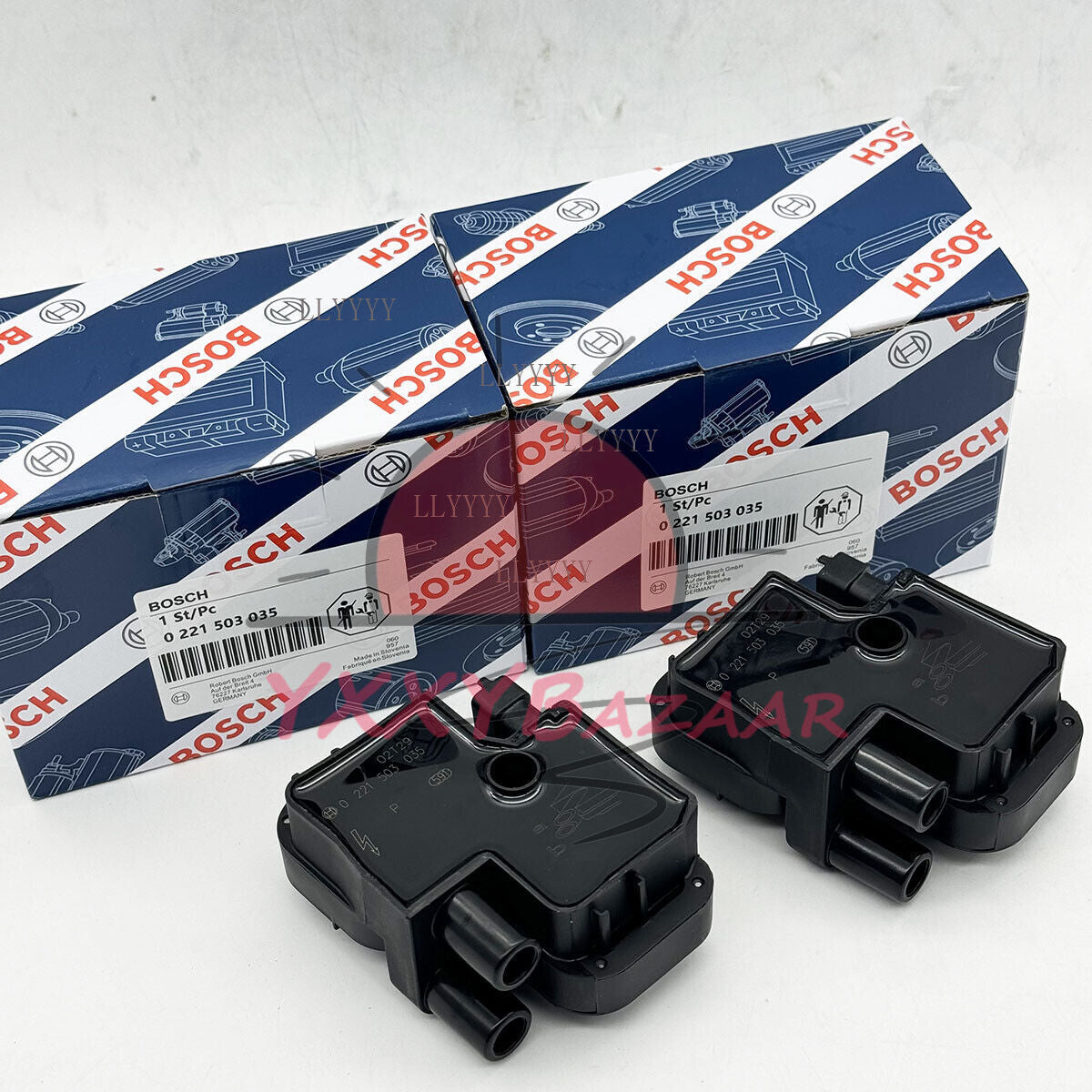 2PCS 0221503035 Ignition Coil Set For Mercedes-Benz C CL CLK ML S Class BOSCH*