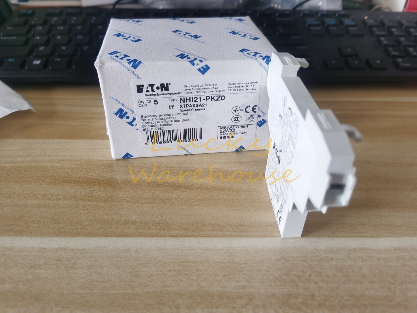 1PCS Eaton Moeller NHI21-PKZ0 XTPAXSA21 Auxiliary Contact