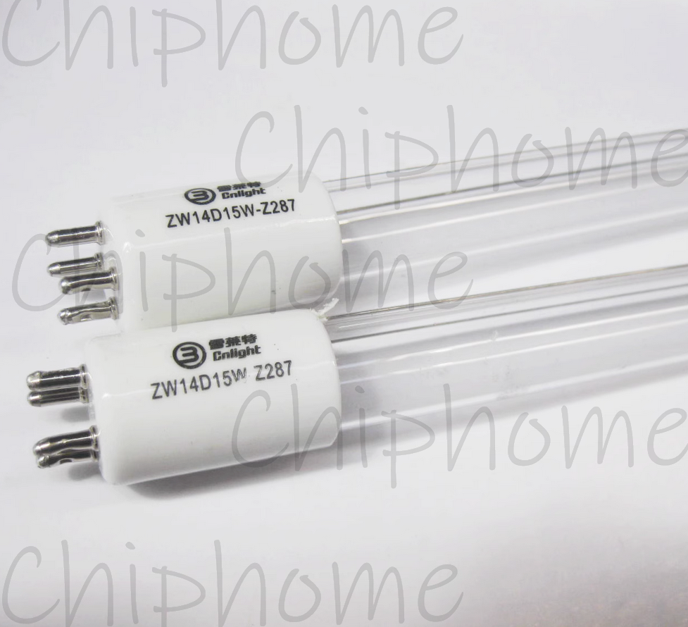 2pcs ZW14D15W-Z287/ZW6S15Y-Z287 For Cnlight UV disinfection lamp Water treatment