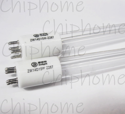2pcs ZW14D15W-Z287/ZW6S15Y-Z287 For Cnlight UV disinfection lamp Water treatment