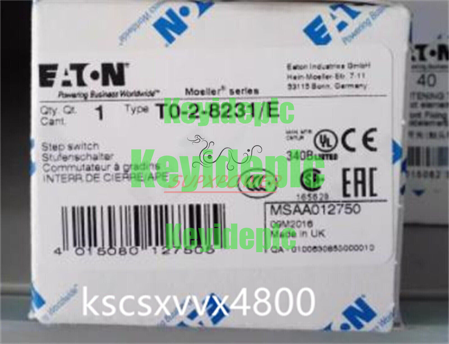EATON CAM switch T0-2-8231/E (1PCS) #ke