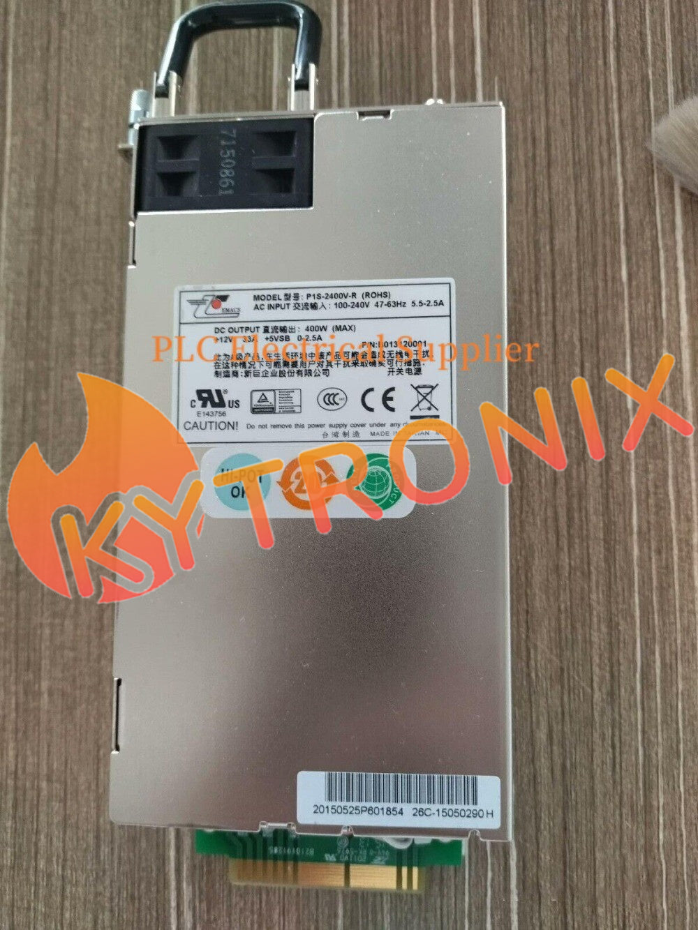 1X EMACS P1S-2400V-R Hot Swap 400W Server Power Supply Fully Tested