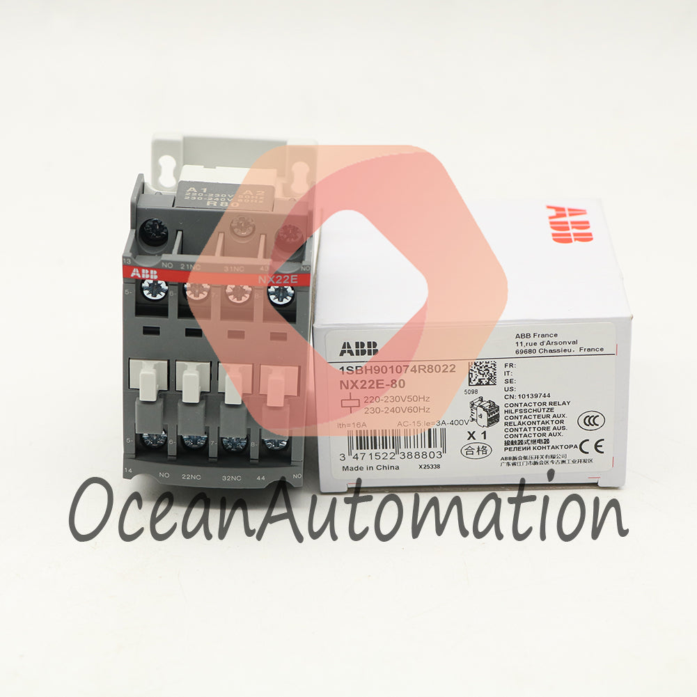 ABB NX22E-80 Contactor relay 220-230V50Hz/230-240V60Hz 1SBH901074R8022 1PCS