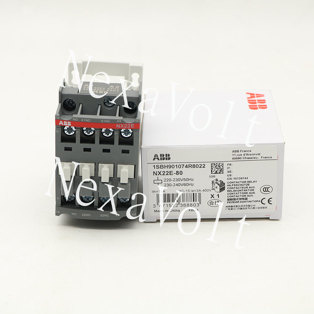 1pc ABB NX22E-80 Contactor relay 220-230V50Hz/230-240V60Hz 1SBH901074R8022