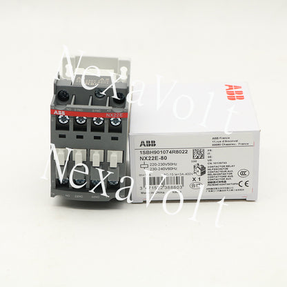 1pc ABB NX22E-80 Contactor relay 220-230V50Hz/230-240V60Hz 1SBH901074R8022
