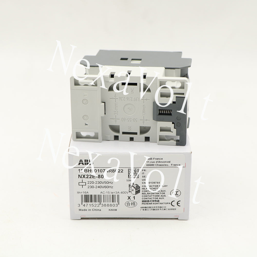 1pc ABB NX22E-80 Contactor relay 220-230V50Hz/230-240V60Hz 1SBH901074R8022