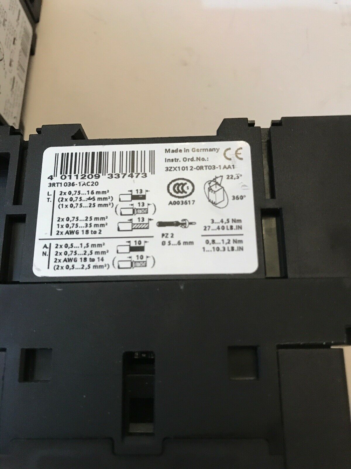 3RT1036-1AC20 - SIEMENS