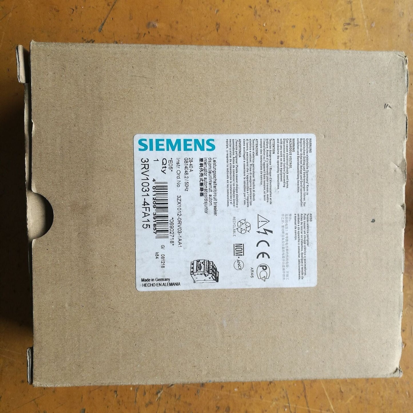 3RV10314FA15 - SIEMENS