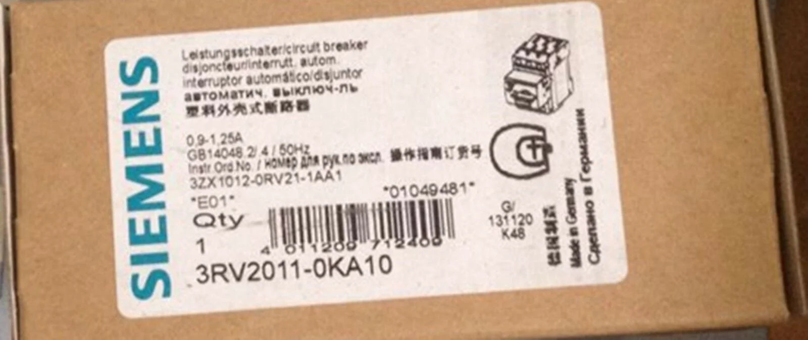 3RV2011-0KA10 - SIEMENS [1]