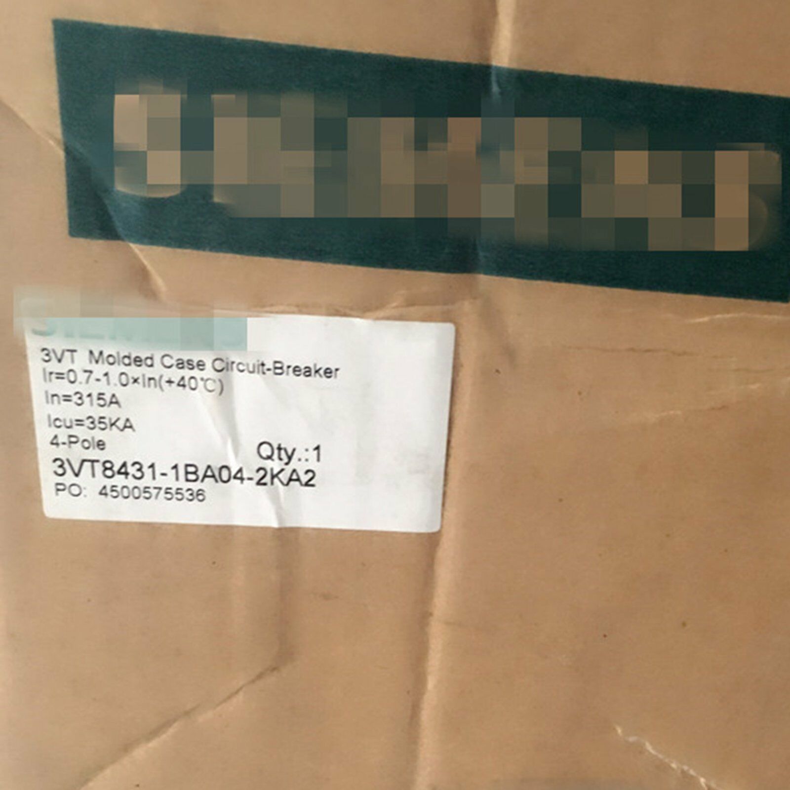 3VT8431-1BA04-2KA2 - SIEMENS