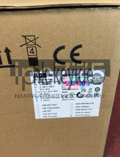 1pc ABB ACS355-03E-31A0-4 frequency converter 3PH 15KW