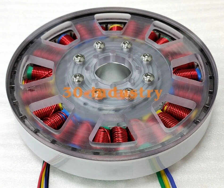 400W Hollow Shaft Permanent Magnet Brushless DC Motor Disc Generator - KOEED [1]