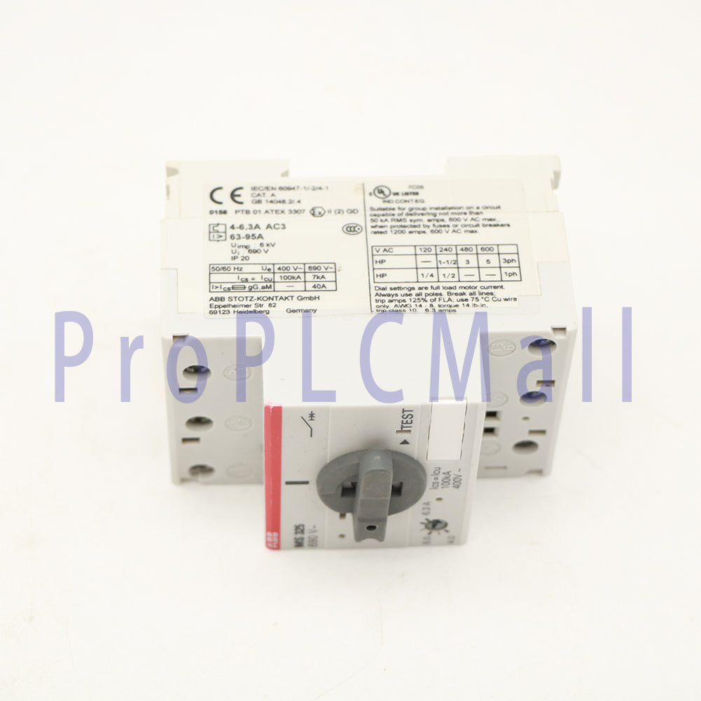 1PCS Protective Circuit Breaker ABB MS325-6.3 1SAM150000R1009