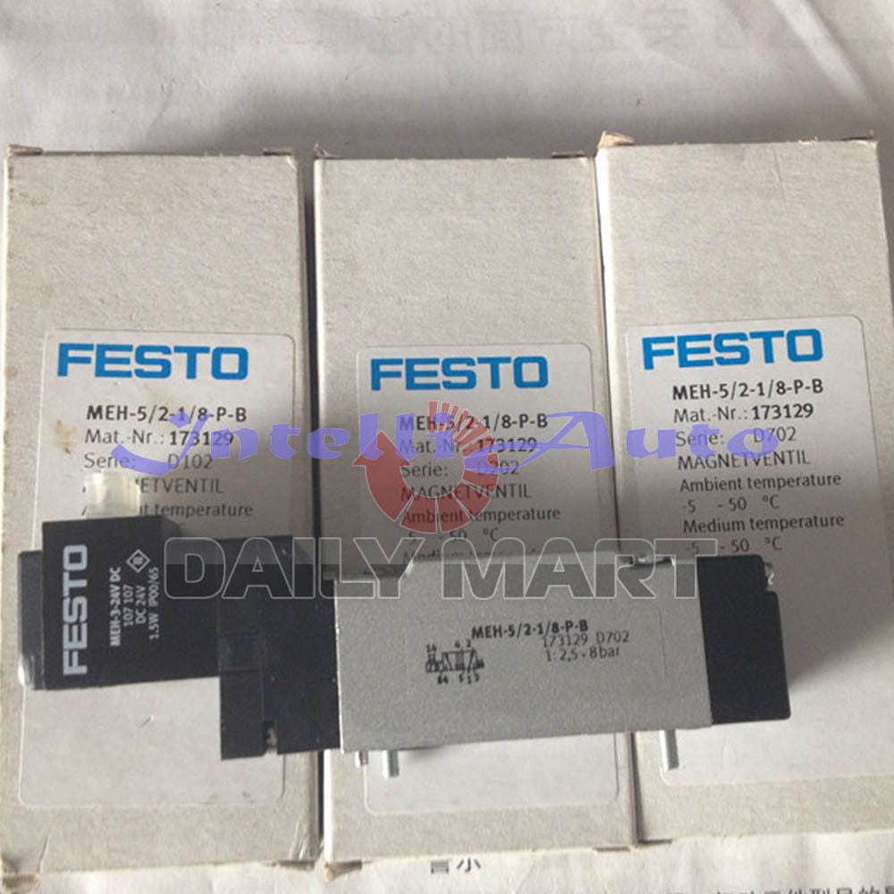 FESTO MEH-5/2-1/8-P-B PNEUMATIC SOLENOID VALVE