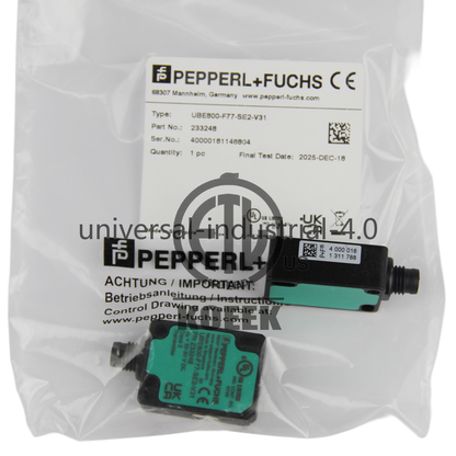 ONE Pepperl-Fuchs ultrasonic sensor UBE800-F77-SE2-V31 233248 #ko