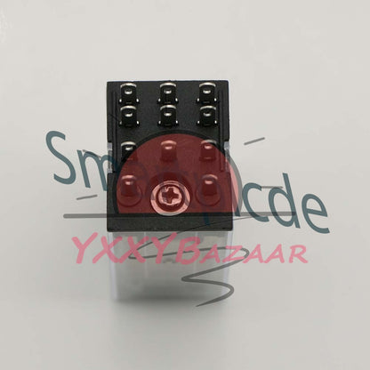 HH53PL Coil 3PDT 11 Pins Green LED Light General Purpose Power Relay DC 12V
