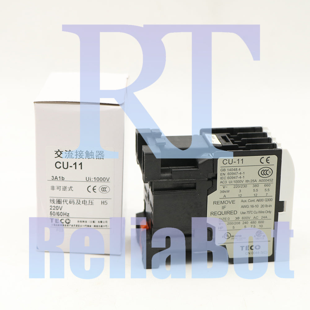 1PCS AC Contactor Teco CU-11 3A1B 220Vac