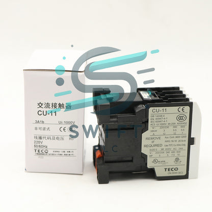 1pcs In Box TECO CU-11 3A1B AC Contactor 220VAC