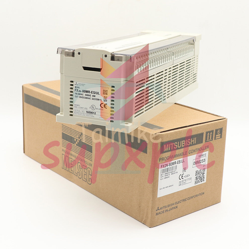 1PC Mitsubishi Melsec PLC FX2N-80MR-ES/UL #S